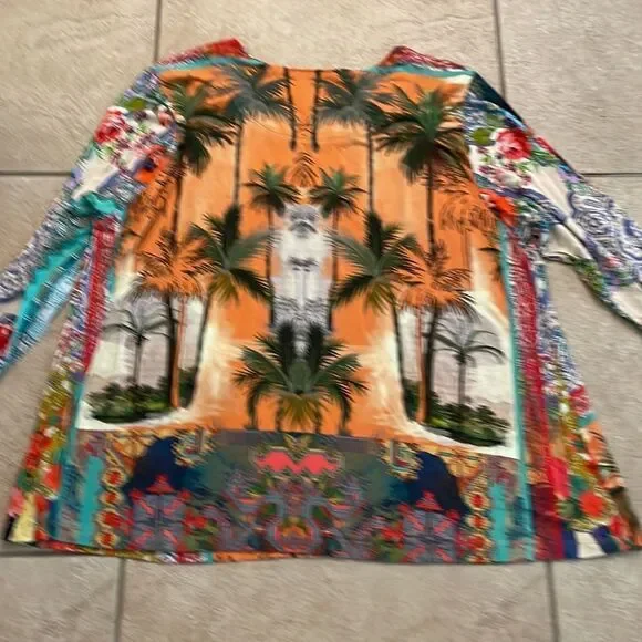 Johnny Was woman T-shirt long sleeves - Picture 3 of 3